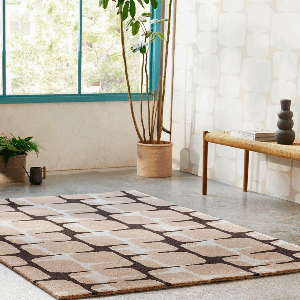 Going Lohko Geometric Rugs 123201 by Scion in Dusk